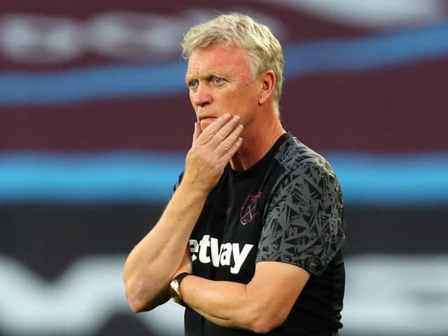 David Moyes: Tested positive for Covid-19 ahead of West Ham’s game with Hull City. (Picture: PA)