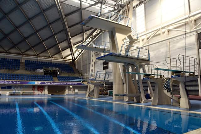 Ponds Forge diving boards