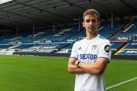 Unveiled: Former Real Sociedad defender Diego Llorente has signed a four-year deal with Leeds United. Picture: LUFC