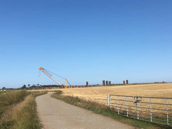The field test is taking place near the village of Aldbrough in East Yorkshire