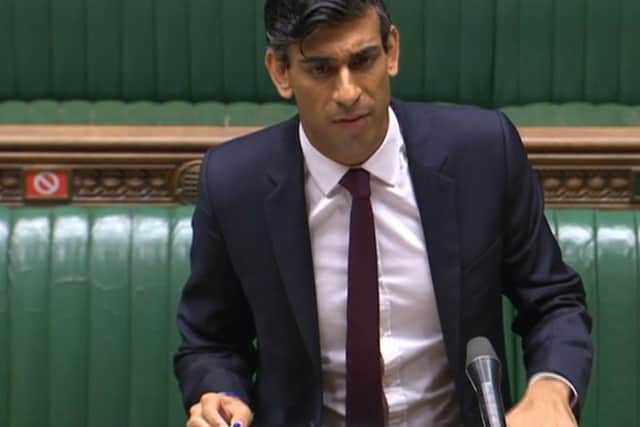 Chancellor Rishi Sunak delivers his winter jobs plan to Parliament.