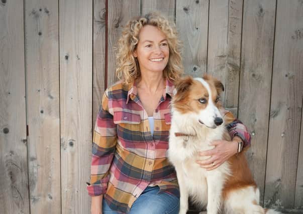 Kate Humble and her Welsh Sheepdog Teg. Picture: The Weekend Workshop.