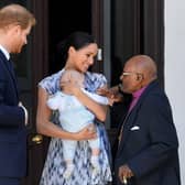 The Duke and Duchess of Sussex holding baby Archie as they meet Archbishop Desmond Tutu in Cape Town. The high profile family tour to southern Africa cost the taxpayer nearly GBP246,000 according to new accounts.