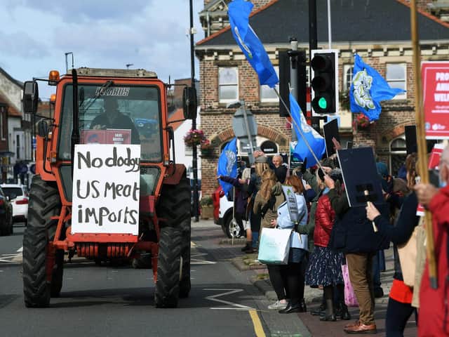 Save British Farming protest on Northallerton High Street Picture: Jonathan Gawthorpe