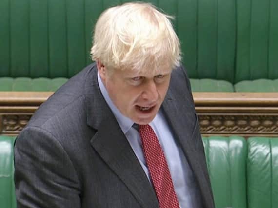 Prime Minister Boris Johnson making a statement to MPs in the House of Commons on the latest situation with the coronavirus pandemic. Photo: PA/House of Commons