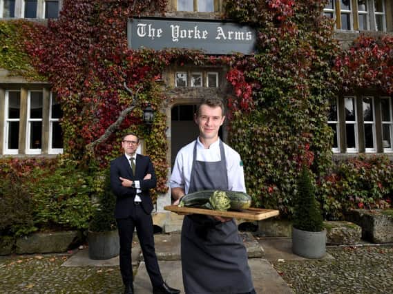 Head Chef Andy Lawson and Andrew Pratt pictured at The Yorke Arms. Picture by Simon Hulme