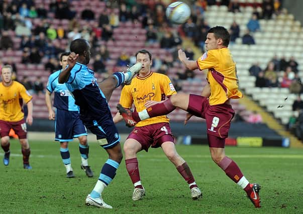 Gareth Evans playing for Bradford City in 2011. Picture: Tony Johnson