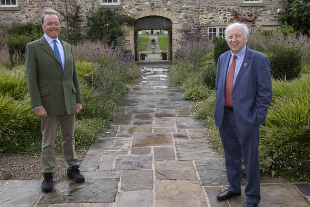 Entrepreneur James Lambert (left) with North Yorkshire County Council leader Carl Les (right).