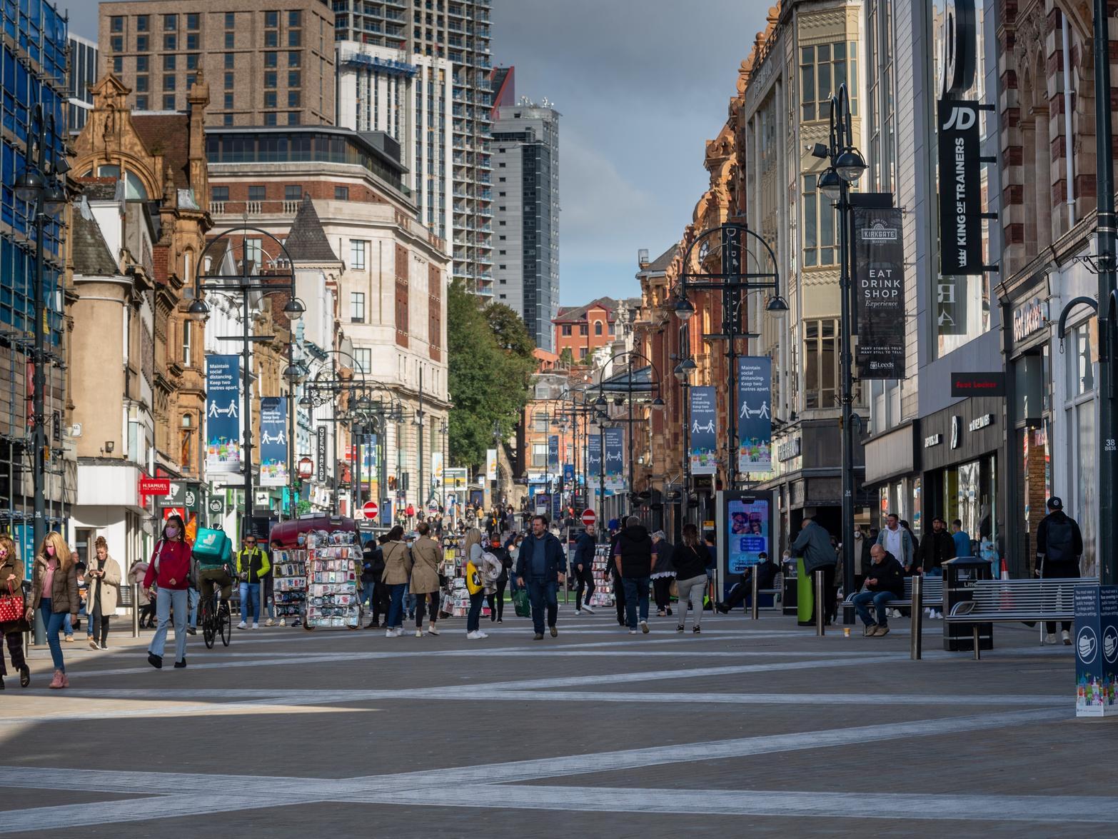 Leeds city centre quiet on first day of Covid-19 local ...