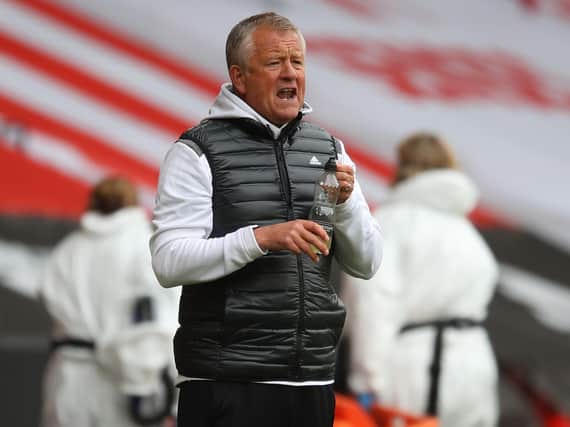 FRUSTRATED: Sheffield United manager Chris Wilder