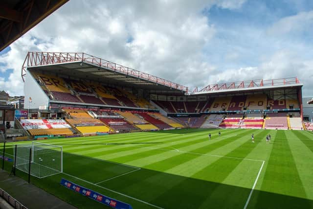 BEHIND CLOSED DOORS: Bradford City's Valley Parade. (Picture: Bruce Rollinson)