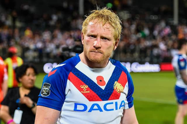 PAINFUL DEFEAT: A frustrated James Graham, pictured after Great Britain's loss to New Zealand last winter. Picture: John Davidson/SWpix.com