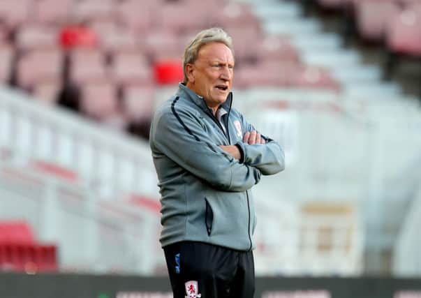 Middlesbrough manager Neil Warnock missed Saturday's game.