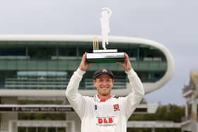 Essex's Tom Westley poses with the trophy after day five of the Bob Willis Trophy Final at Lord's (Picture: PA)