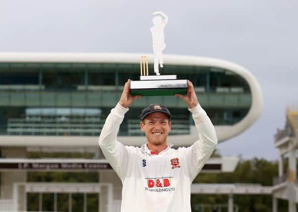 Essex's Tom Westley poses with the trophy after day five of the Bob Willis Trophy Final at Lord's (Picture: PA)