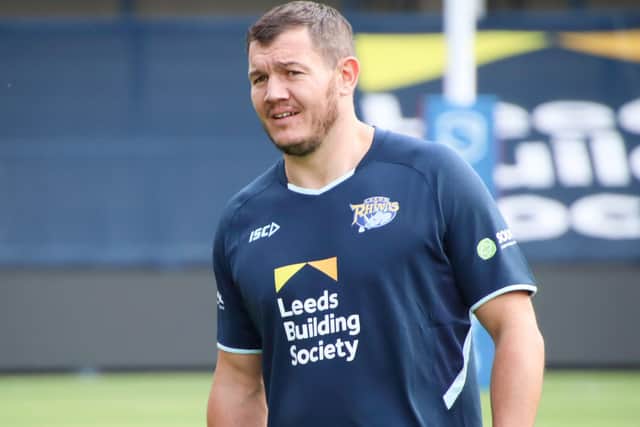 Brett Ferres back in training with Leeds Rhinos earlier this summer. Picture: Leeds Rhinos/SWpix.com