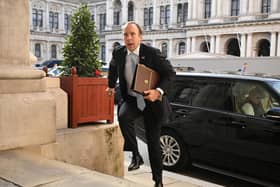Health Secretary Matt Hancock arrives at the Foreign and Commonwealth Office (FCO) in London, for a Cabinet meeting held at the FCO last week. Photo: PA