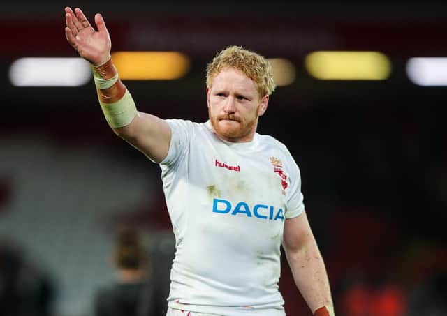 THE SWEETEST MOMENT: England's James Graham celebrates an emotional series-clinching win against New Zealand at Anfield in 2018. Picture by Alex Whitehead/SWpix.com