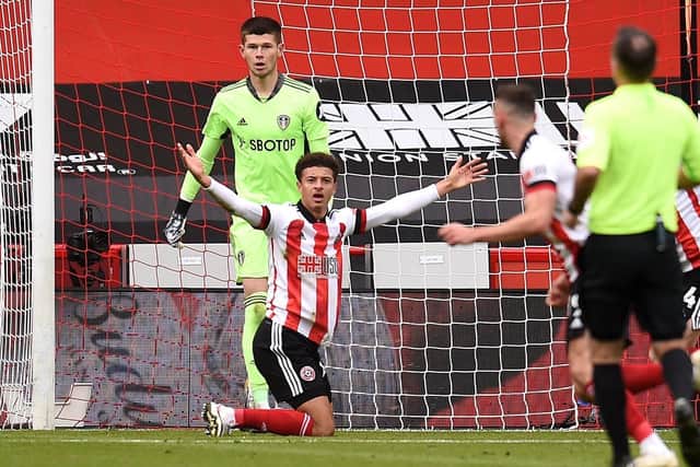 NEW ARRIVAL: Sheffield United's Ethan Ampadu appeals for a penalty at Bramall Lane. Picture: Oli Scarff/NMC Pool/PA