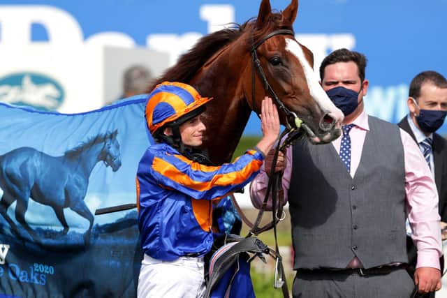 Main Rival: Aidan O'Brien's Love won the Darley Yorkshire Oaks as part of a highly successful season and is expected to press Enable for favouritism. during day two of the Yorkshire Ebor Festival at York Racecourse. Picture: PA Photo.