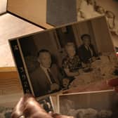 Debbie Bartlett with photo of her grandma Eva Lyons, one of Harold Shipman's victims from Yorkshire. Picture: BBC