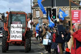 The Save British Farming protest in Northallerton last Friday.