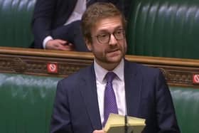 Rother Valley MP Alexander Stafford. Photo: Parliament TV