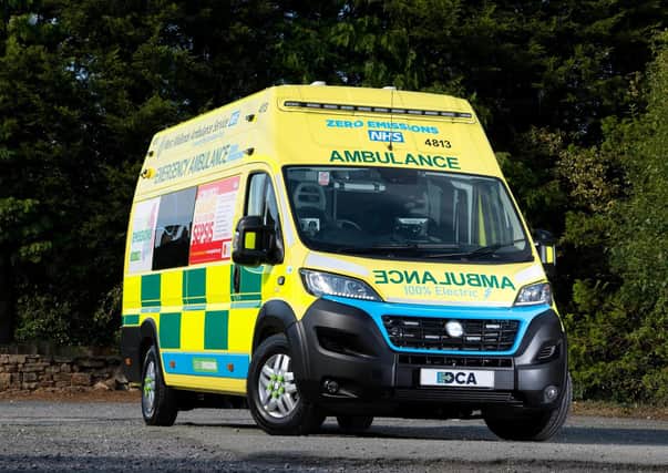 The UK's first all-electric ambulance made by VCS in Bradford