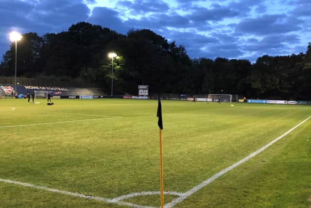 The scene ahead of Tuesday night's game with Stocksbridge.