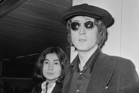 John Lennon with his wife Yoko Ono in 1971. (Getty Images).