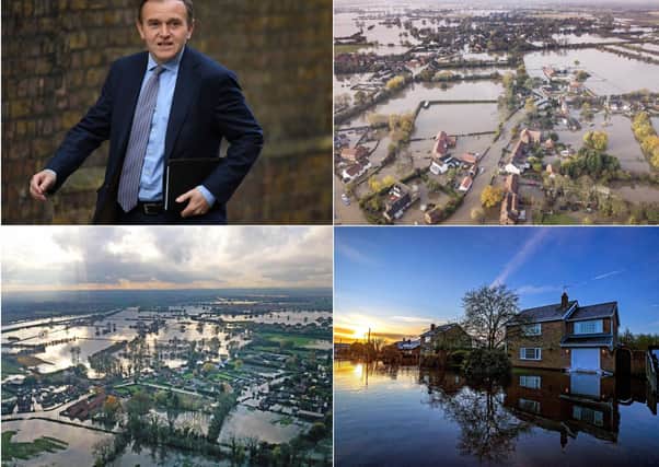 George Eustice did not attend a recent Parliamentary debate about Yorkshire's flooding problems. Pictures: Getty/PA/SWNS