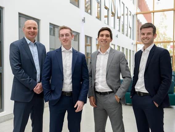 Left to right: DSW Corporate Finance team – Roger Esler, Matt Spence, Jonathan Wilkinson and Paul Herriott