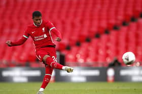 TALENT: Rhian Brewster played for Liverpool in the Community Shield