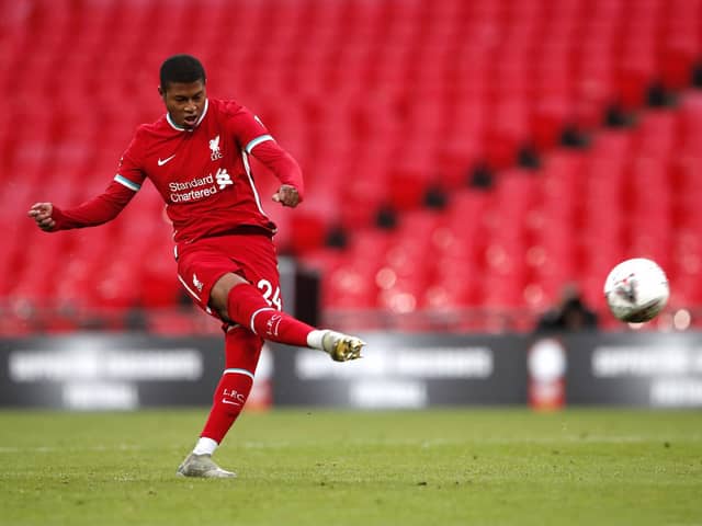 TALENT: Rhian Brewster played for Liverpool in the Community Shield