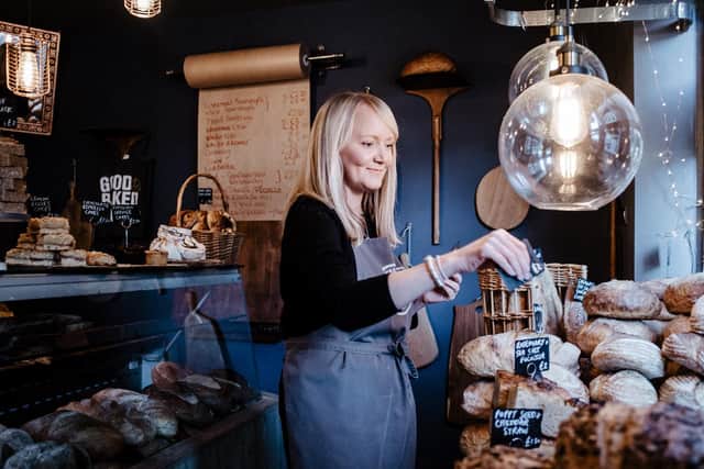 Nicky Kippax at Bluebird Bakery on Little Shambles in York. (Picture credit - Esme Mai Photography).