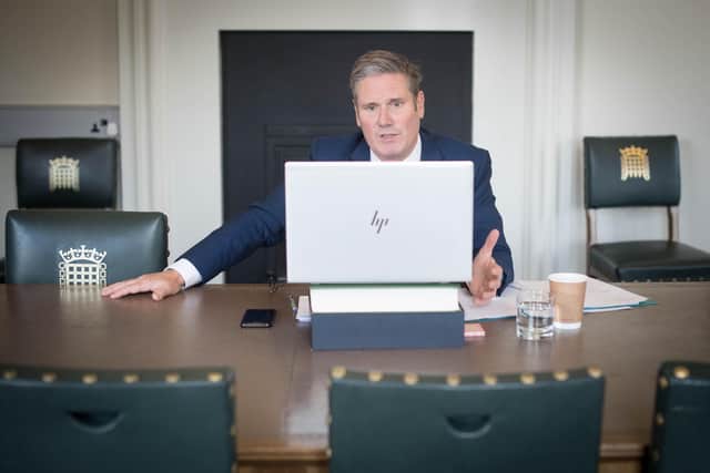 Labour leader Sir Keir Starmer's stance on Covid has been questioned.