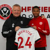Chris Wilder welcomes new signing Rhian Brewster to Sheffield United. Picture: Simon Bellis/Sportimage