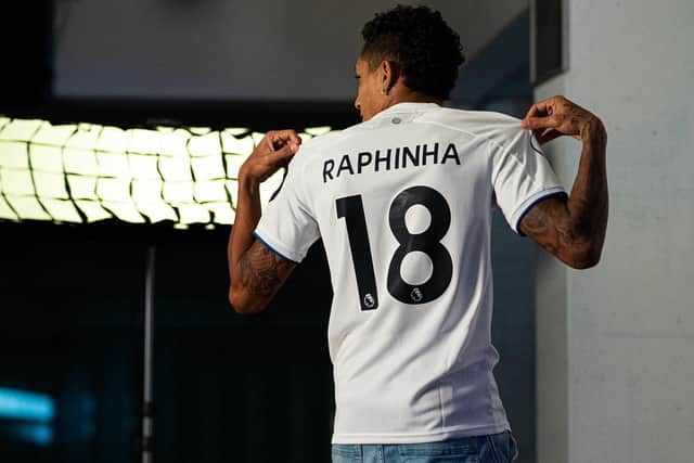 Raphinha has arrived at Leeds United (Picture: LUFC)