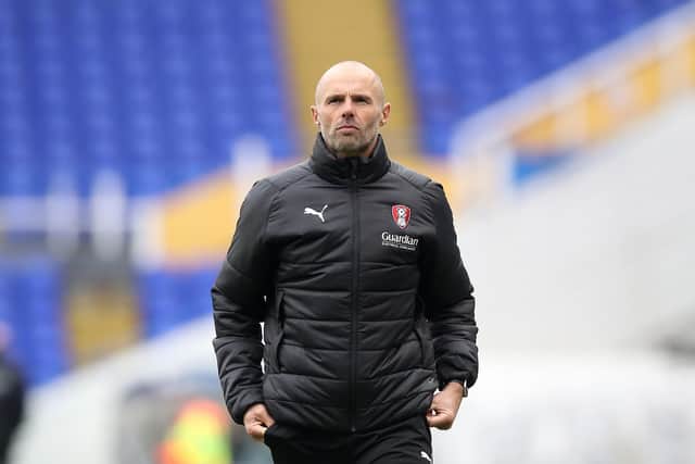 Rotherham United manager Paul Warne, pictured at St. Andrew's earlier this season. Picture: Martin Rickett/PA.