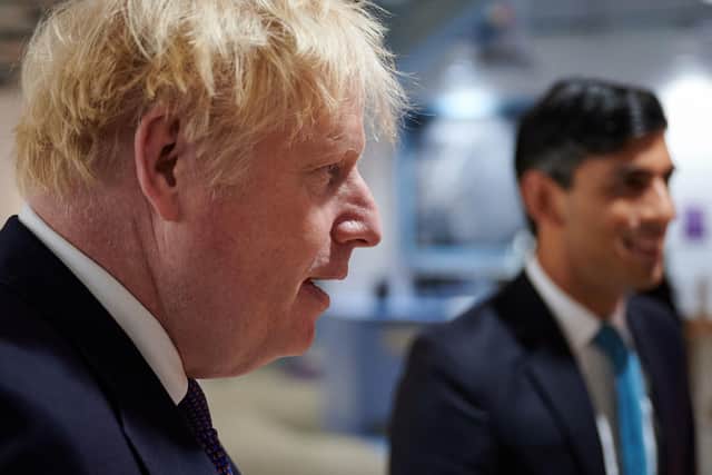 Boris Johnson and Rishi Sunak earlier this week.