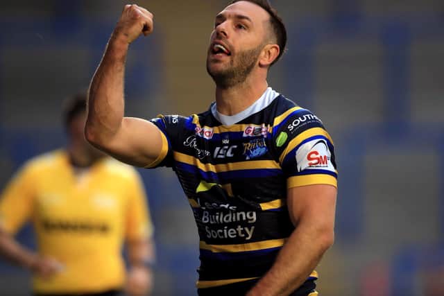 Influential - Leeds Rhinos' Luke Gale celebrates scoring a try (Picture: PA)