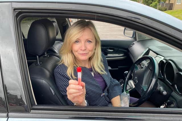 Tracy Brabin MP gets her Covid-19 test, which came back negative within 48 hours.
