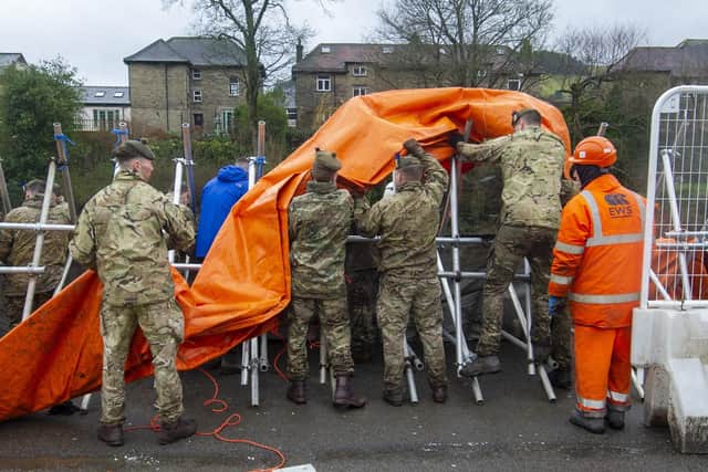 The Army was eventually drafted in to prevent parts of Calder Valley in February from further flooding.