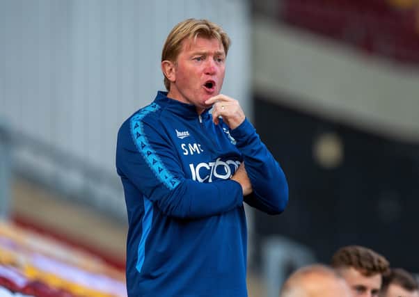 REASONS TO BE CHEERFUL: Bradford City boss Stuart McCall.
  Picture: Bruce Rollinson