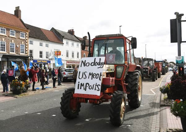 A recent Save British Farming protest in Northallerton.