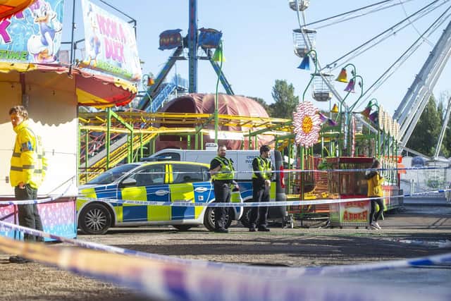 The scene of the accident at Hull Fair last October Picture: Dan Rowlands/ SWNS.com