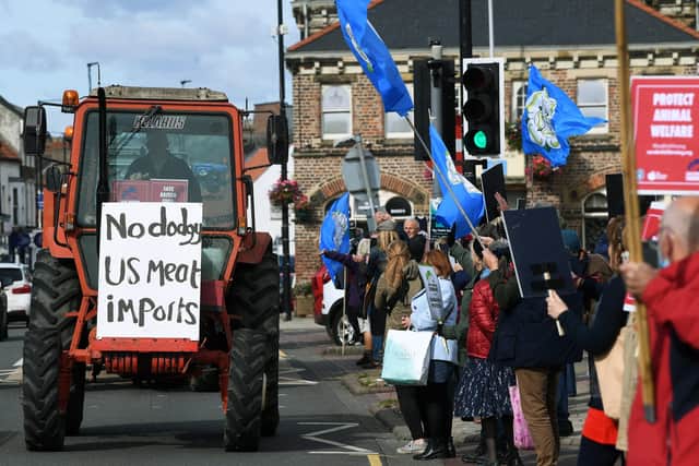 Save British Farming staged this protest in Northallerton last month.