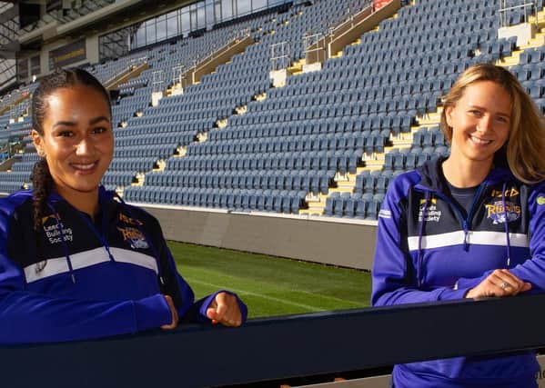 Brie Grierson and Rosie Harris, new signings for Leeds Rhinos (Picture: Mark Pritchard)