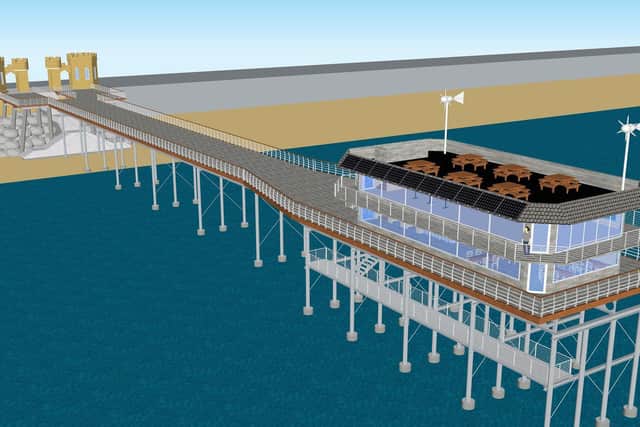 Artist's impression of what the pier will look like