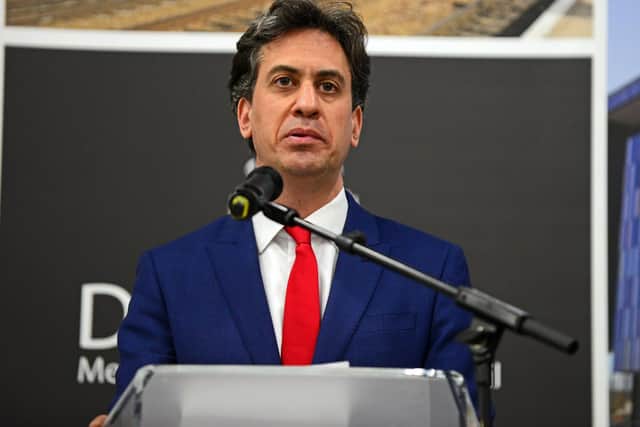 Ed Miliband is re-elected as Labour MP for Doncaster North. Picture: Marie Caley